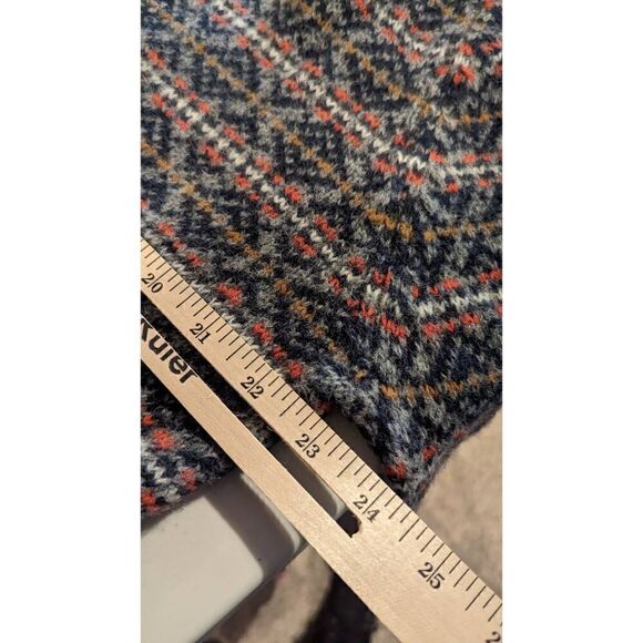 Mauritz Archive H&M Men Elbow Patch Knitted Fair Isle Sweater Multicolor Size La - Picture 12 of 13